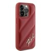 Karl Lagerfeld KLHCP15LPQDSMGR iPhone 15 Pro 6.1 czerwony/red hardcase Diagonal Quilted Script